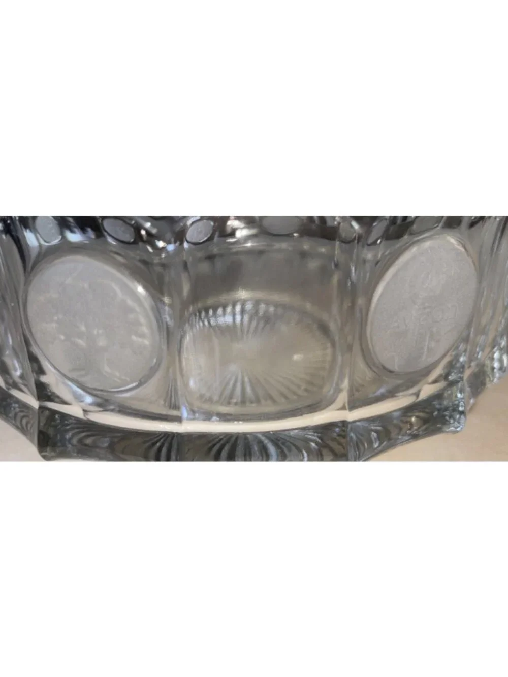 Vintage Fostoria Liberty Coin Round Clear Bowl-7.25” Diameter-No Chips!